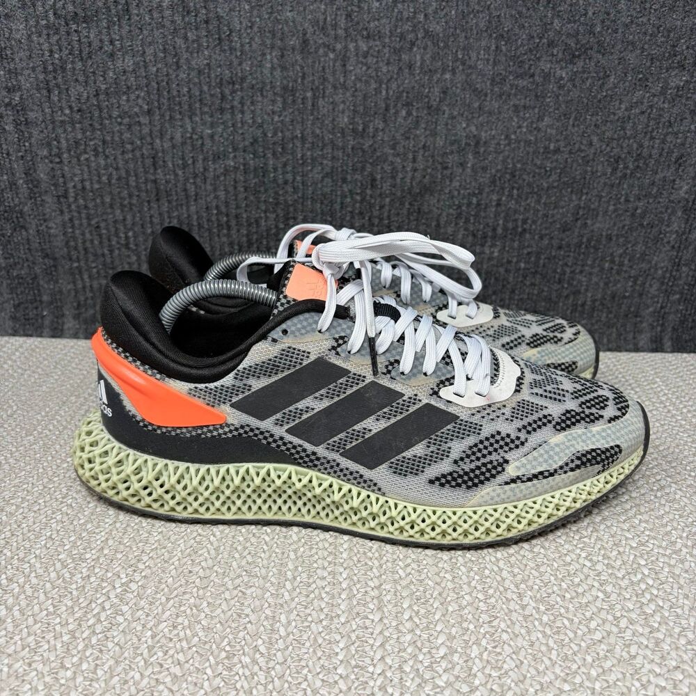 Adidas 4D Run 1.0 White Signal Coral Athletic Running Shoes Men’s 10.5 FW1233